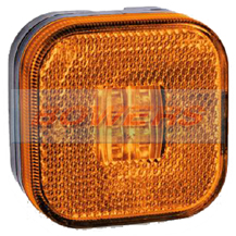 12v/24v Square Amber LED Side Marker Lamp/Light